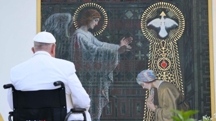 Францішак пасля Імшы ў Трыесце