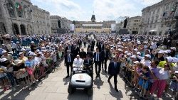 2024.07.07 Ziara ya Papa ya kichungaji huko Trieste.