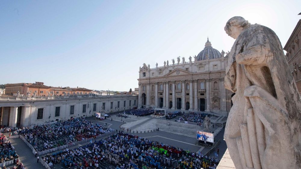 Сустрэча з удзельнікамі міжнароднай пілігрымкі міністрантаў
