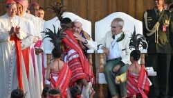 Privítanie pápeža vo Východnom TImore