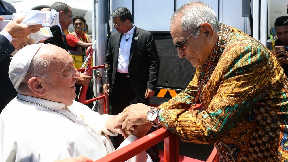 Papa saúda o presidente de Timor-Leste,  José Manuel Ramos-Horta