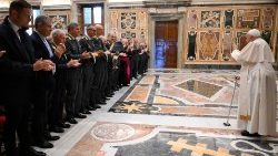 Audiencia del Papa Francisco con los militares de la Guardia de Finanza - sábado 21 de septiembre de 2024. (Vatican Media)