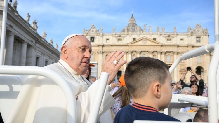 Papież podczas audiencji generalnej, 25.09.2024