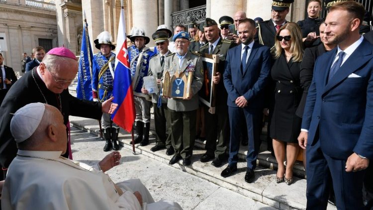 Slovenské zastúpenie na generálnej audiencii