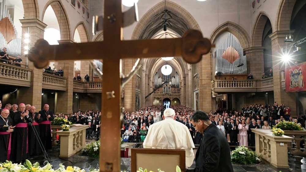 Сустрэча Папы з каталіцкай супольнасцю Люксембурга