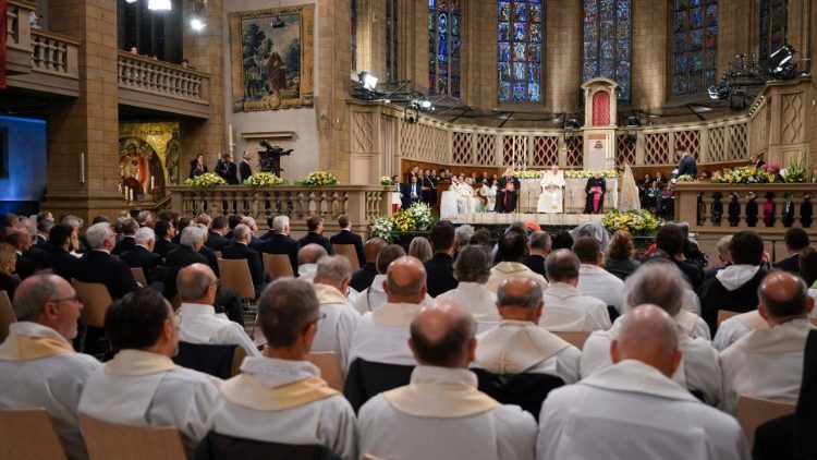 Meeting with the Catholic community in Luxembourg's Cathedral
