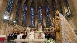 2024.09.26 Viaggio Apostolico in Lussemburgo - Incontro con la Comunita' Cattolica nella Cattedrale di Notre-Dame