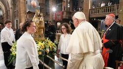 Stretnutie s katolíkmi v Luxembursku