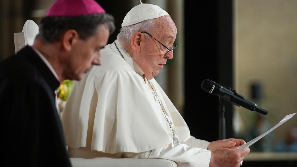 Сустрэча Папы з духавенствам, кансэкраванымі асобамі і свецкімі душпастырамі ў Бруселі