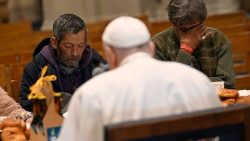 Papież na śniadaniu z ubogimi w parafii św. Idziego w Brukseli