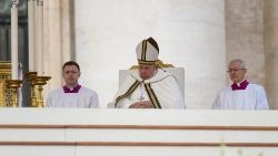 Papst Franziskus bei der Messe
