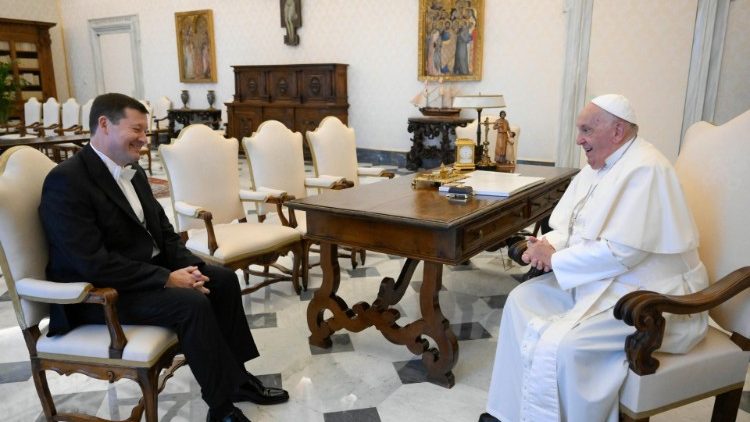 Martin Selmayr an diesem Donnerstag bei Papst Franziskus