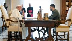 El Papa y el presidente de Ucrania