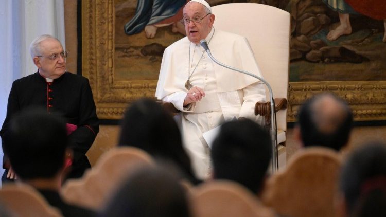 As imagens da audiência no Vaticano
