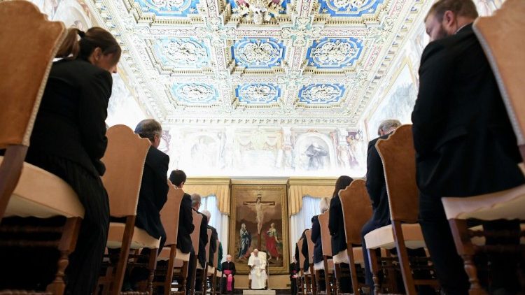 As imagens da audiência no Vaticano