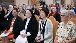 File photo of a papal audience with women participants in the Synod