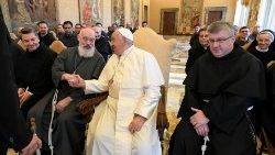 Pope Francis meets the Vatican Penitentiaries in the Consistory Hall
