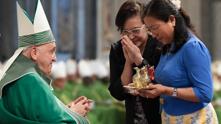 Franziskus im Oktober letzten Jahres bei der Schlussmesse der Weltsynode