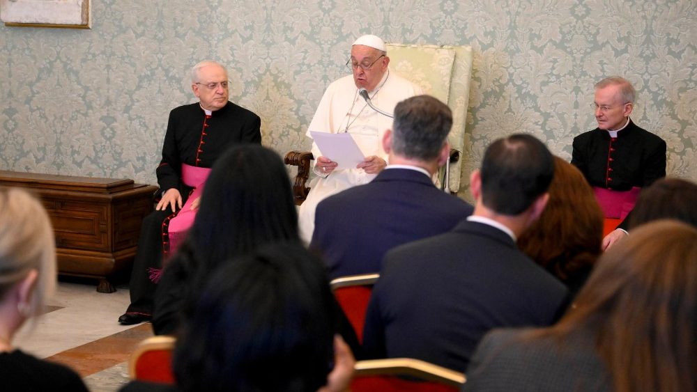 Падчас сустрэчы Святога Айца з прадстаўнікамі Catholic Philanthropy Network 