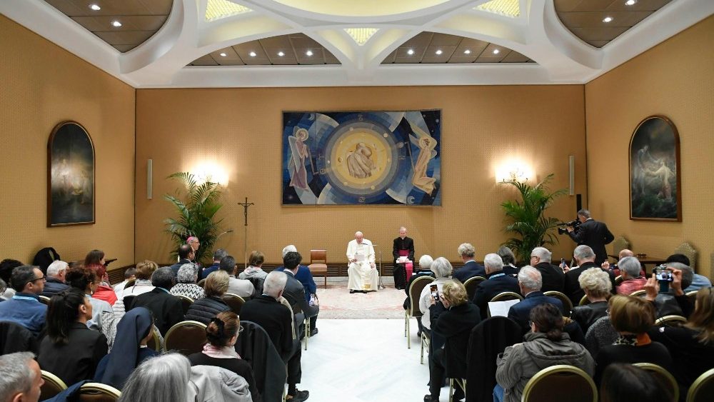 Аўдыенцыя для членаў дабрачынных арганізацыі з Францыі