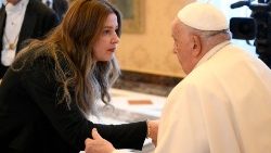 Papst mit italienischen Jugendlichen an diesem Samstag