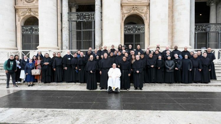I partecipanti al Congresso con il Papa all'udienza generale
