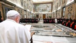 Pope Francis speaks to the Plenary Assembly of the Dicastery for Culture and Education
