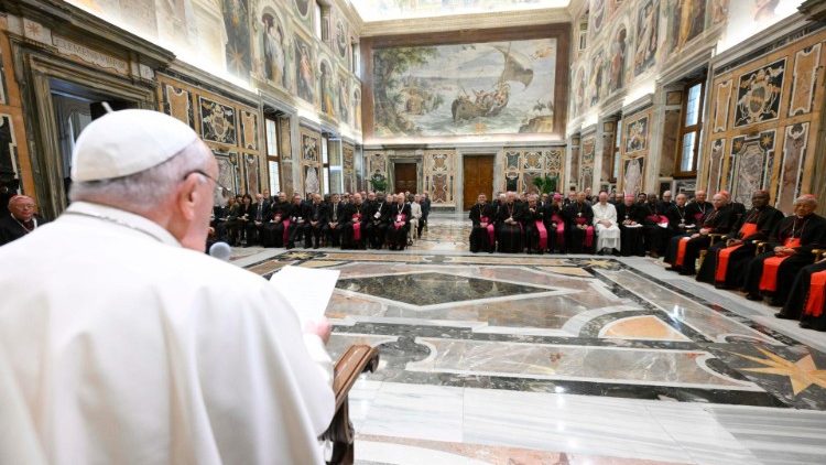 Pope Francis speaks to the Plenary Assembly of the Dicastery for Culture and Education