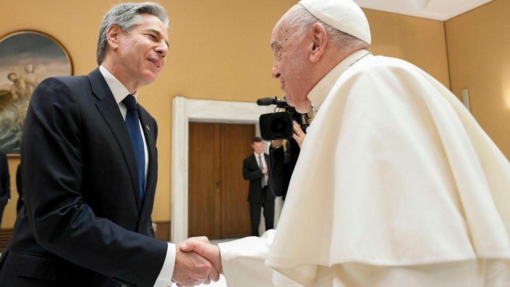 Падчас візіту Дзяржсакратара ЗША Энтані Блінкена ў Ватыкан 