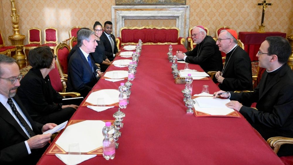 Падчас візіту Дзяржсакратара ЗША Энтані Блінкена ў Ватыкан 