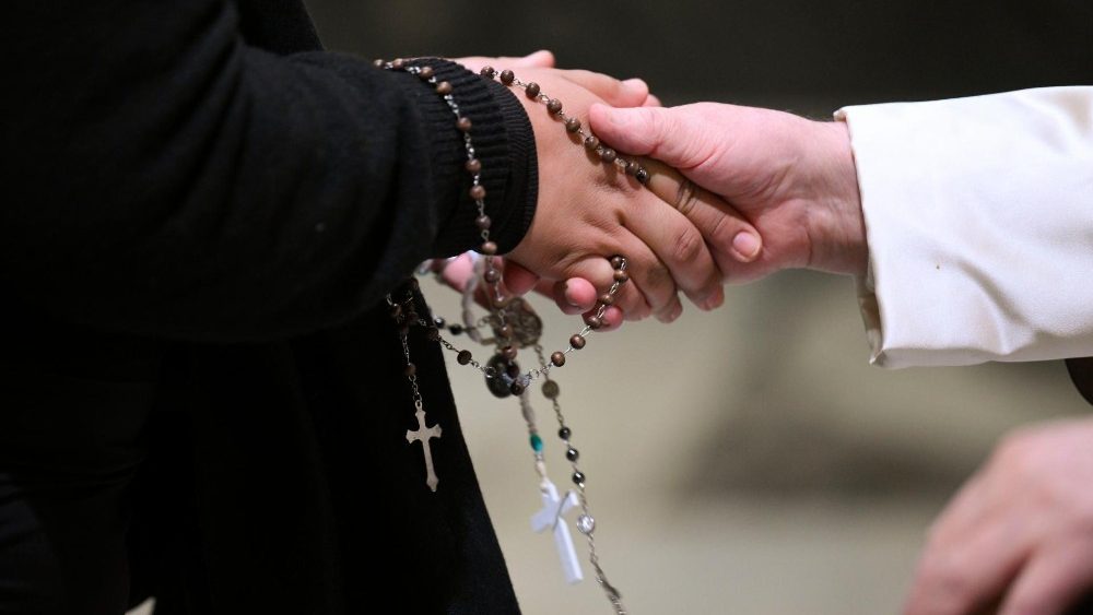 Папа з прадстаўнікамі арганізацыі "Сейбіт-Новая Евангелізацыя" (El Sembrador-Nueva Evangelización)