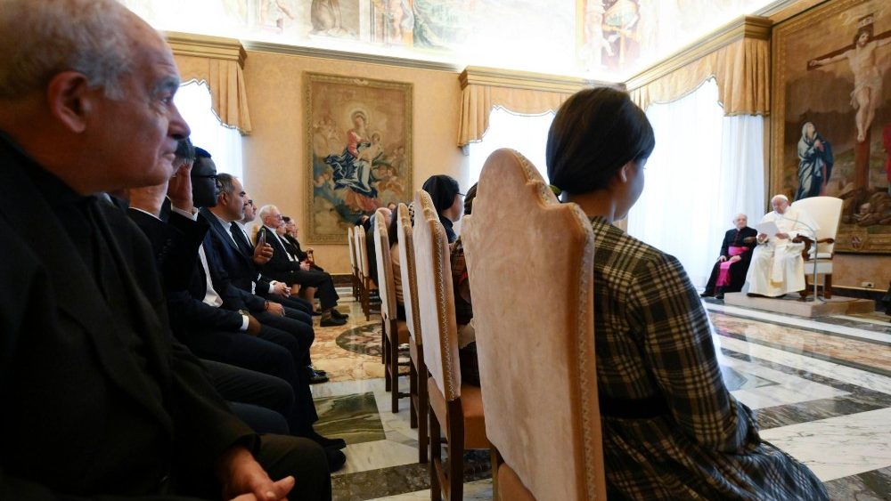 Аўдыенцыя для членаў Каласанскай сям'і