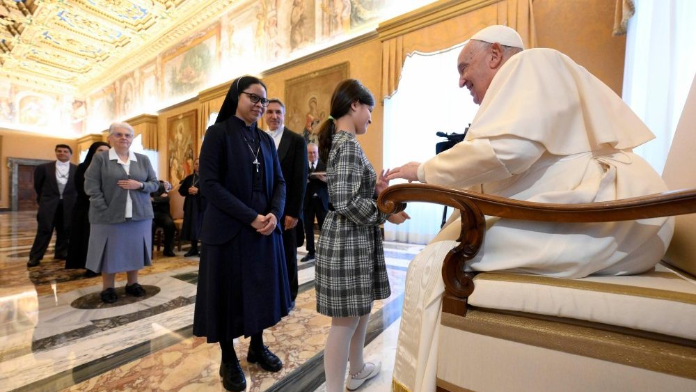 Аўдыенцыя для членаў Каласанскай сям'і