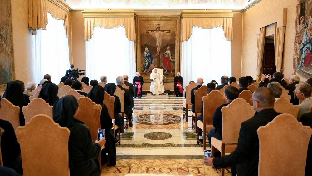 Аўдыенцыя для членаў Каласанскай сям'і