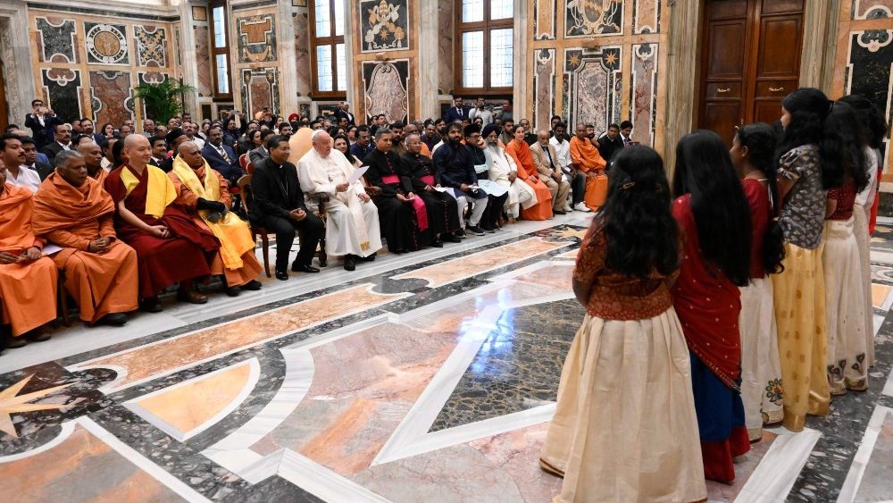 Падчас аўдыенцыі для прадстаўнікоў розных рэлігійных традыцый