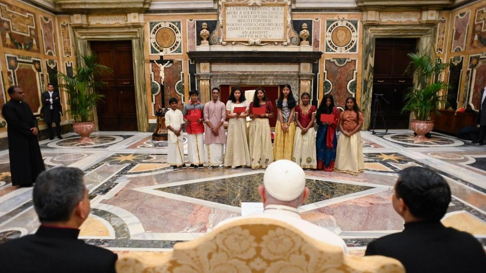 Падчас аўдыенцыі для прадстаўнікоў розных рэлігійных традыцый