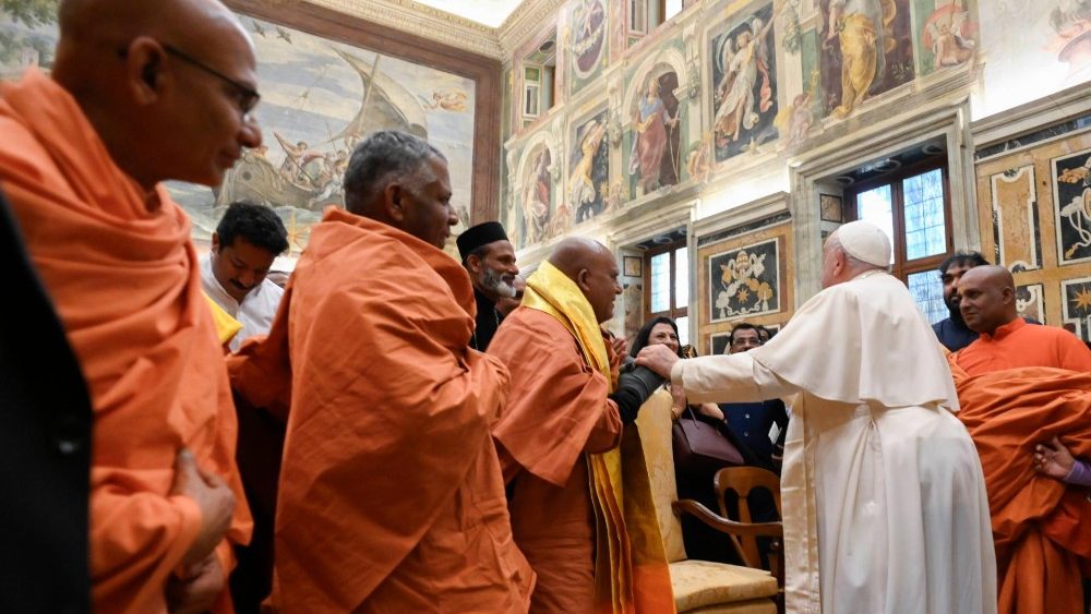 Падчас аўдыенцыі для прадстаўнікоў розных рэлігійных традыцый