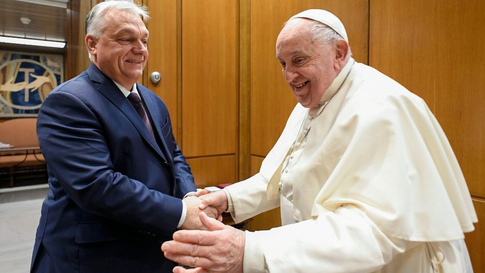 Падчас візіту прэм'ер-міністра Венгрыі Віктара Орбана ў Ватыкан 