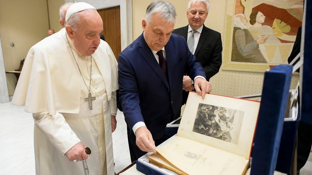 Падчас візіту прэм'ер-міністра Венгрыі Віктара Орбана ў Ватыкан 