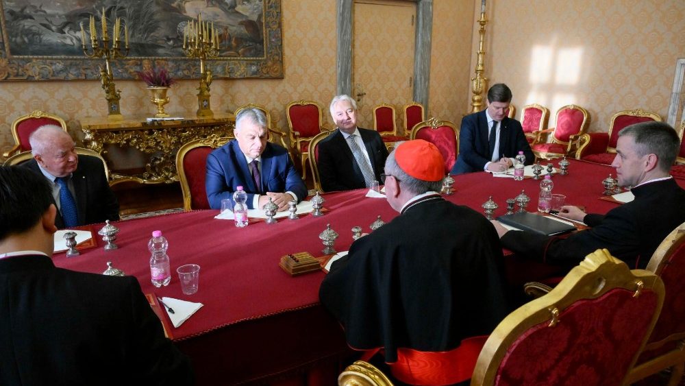 Падчас візіту прэм'ер-міністра Венгрыі Віктара Орбана ў Ватыкан 