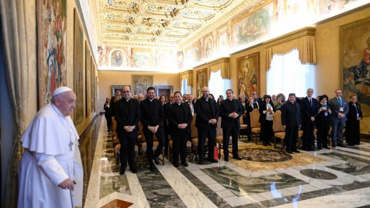 Audience du Pape avec la délégation de la Caritas de Tolède