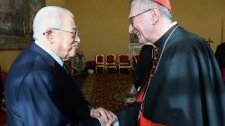 Mahmud Abbas w Watykanie (2024 r.)