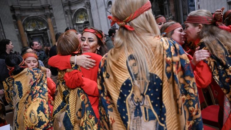 Blick in den Petersdom an diesem Donnerstag
