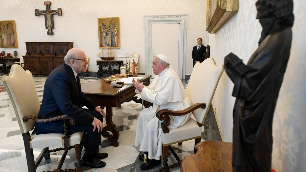 Najib Mikati et le Pape François