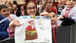 Падчас аўдыенцыі для Італьянскай асацыяцыі супраць лейкеміі