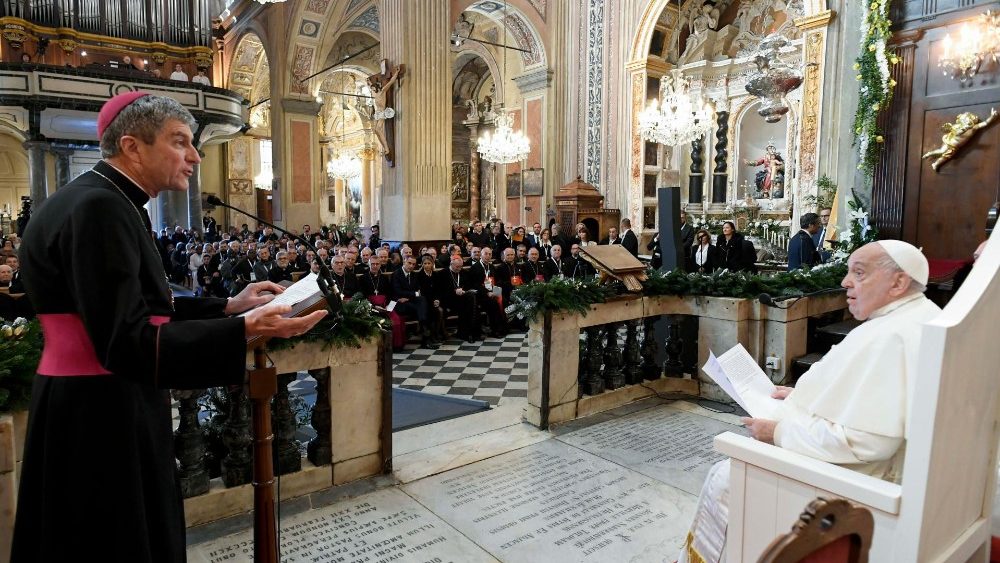 Папа Францішак у Ажаксьё: сустрэча з мясцовым Касцёлам