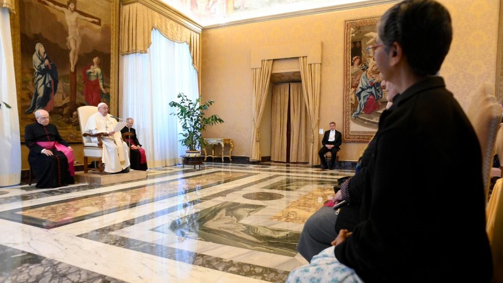 Аўдыенцыя для ўдзельніц Аб’яднання святой Кацярыны Сіенскай Школьных місіянерак