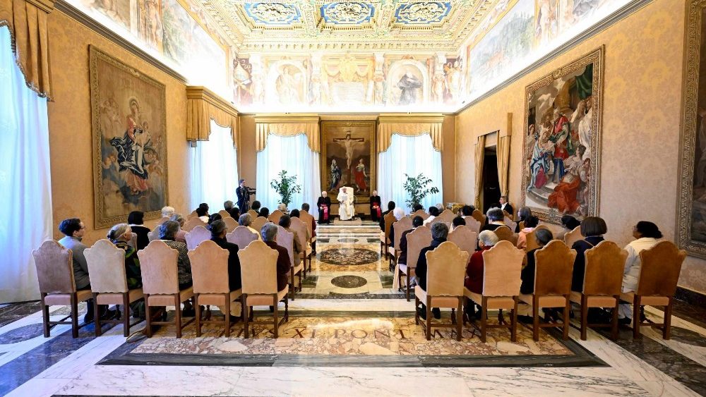 Аўдыенцыя для ўдзельніц Аб’яднання святой Кацярыны Сіенскай Школьных місіянерак