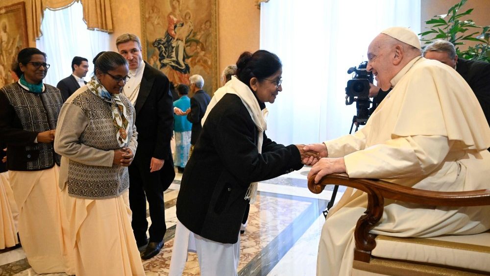 Аўдыенцыя для ўдзельніц Аб’яднання святой Кацярыны Сіенскай Школьных місіянерак