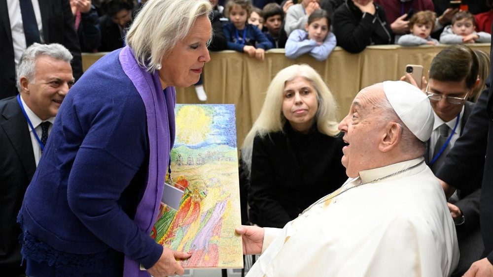 Аўдыенцыя для членаў адукацыйных італьянскіх асацыяцый 